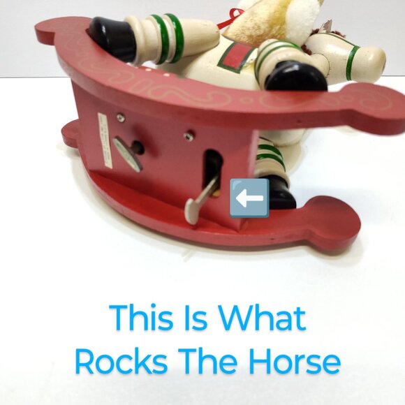 House Of Lloyd Rocking Horse Bear Musical Santa Claus Is Coming To Town See Vid. - Picture 13 of 14